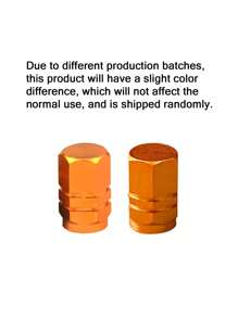 4 nắp van lốp xe bằng hợp kim nhôm màu vàng - Vàng - Xem 5