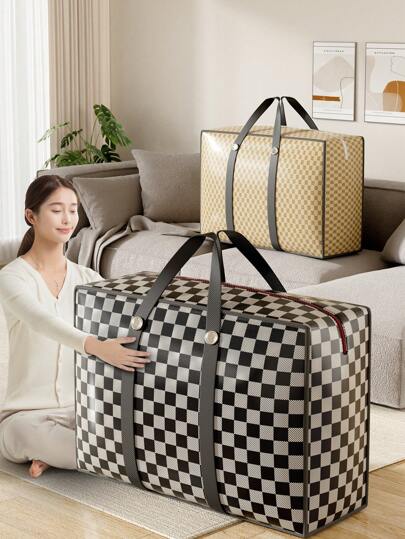 1pc Grande Capacidade Dobrável Saco de Mudança, Saco de Armazenamento de Halloween, Saco de Armazenamento de Roupas À Prova D'Água e Umidade, Saco de Armazenamento de Tecido Não Tecido com Alças, Viagem, Proteção de Roupas, Saco de Realocação Gaveta Organizador de Guarda-roupas Armazenamento de Armário Bolsa Acolchoada Caixa Organizadora de Cama Gaveta/Organizador de Guarda-roupas/Armário de Armazenamento/Bolsa Acolchoada Caixa Organizadora de Cama Caixa de Armazenamento de Roupas Recipientes de Armazenamento Organizador Caixas de Armazenamento Para Quarto Dormitório Casa Para Cobertores Roupas de Cama Edredom Travesseiro Brinquedos