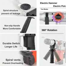 Rotary Hammer Chisel Drill Sds Industrial 2000w - View 5