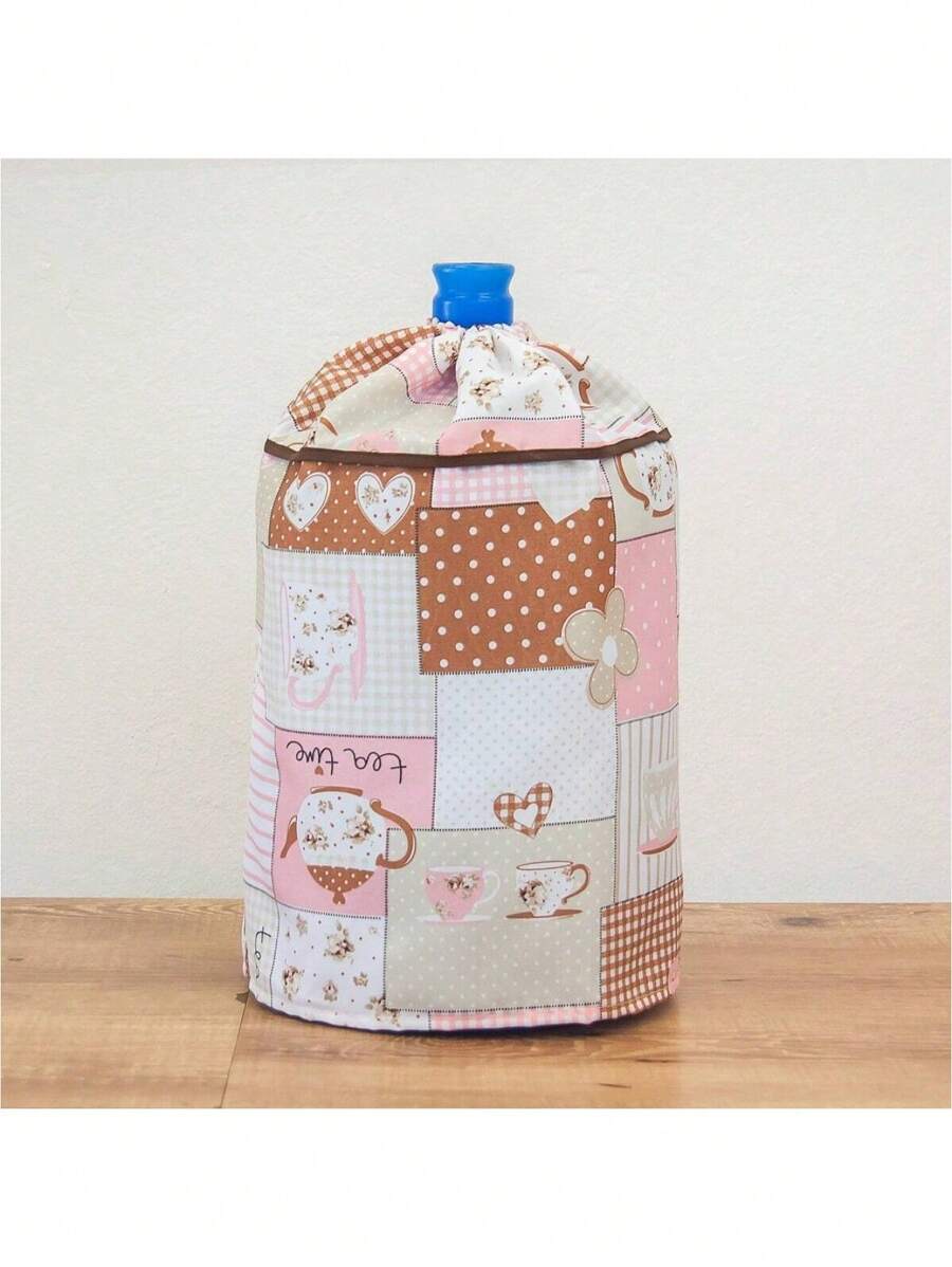 Sakura Enxovais Cover For 20 Liter Inverted Water Gallon - Café Paris,Bag,Organizer,Storage - Rusty Rose - View 1