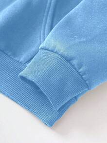 Sudadera de mujer con estampado de moda <<IN MY MAMA ERA», sudadera informal holgada con bolsillo canguro, ¡regalo de Navidad para mamá! - Azul - Ver 6