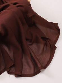 1pc 180*85cm Women's Solid Color Breathable Soft Modal Hijabs Scarf For Abaya Women Veil