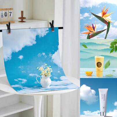 3D双面摄影背景 57*87厘米 照片背景道具 产品食品拍照装饰配件墙纸