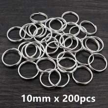 50-200 stuks Diameter 5-20mm Open Jump Rings Dubbele Lussen Goud Zilver Kleur Split Ringen Connectoren Voor Sieraden Maken Benodigdheden DIY Accessoires