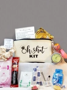 1 件 5/10 件可重复使用帆布拉链袋生日单身派对礼物婚礼宿醉工具包袋粗麻布袋应急包装袋礼品袋礼品袋经典恢复工具包袋旅行储物袋、化妆包、化妆包、度假收纳袋、大容量化妆品收纳袋化妆盒，适用于口红、刷子、护肤品、手机、硬币、小物品，适用于家庭、礼物、度假和节日万圣节圣诞节多功能用途 - 彩色 - 查看 18