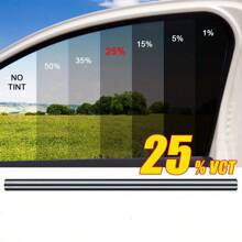 1 Roll 50x300cm/19.68*118.11in 1/5/15/25/35/50% VLT Car Window Tint Window Privacy Film, Car Shade Front Windshield, Heat & UV Block And Scratch Resistant, Blackout Window Film Auto Car Windshield Sun Shade Roll