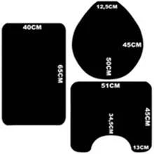 Essence Non-Slip Bathroom Rug Set With 3 Pieces - 11679 V2 - 查看 2