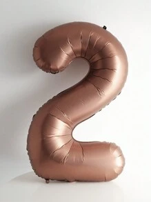 Bóng bay nhôm hình số màu cà phê cỡ lớn 40 inch, thích hợp cho trang trí nền sinh nhật, kỷ niệm, Giáng sinh - Cà phê nâu - Xem 19