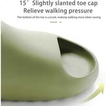 Ultra-Soft Pillow Slides Slippers Lightweight Thickened Quick-Drying Shower Shoes For Men Women Non-Slip Casual Home Pillow Slides Platform Slide Sandals For Indoor And Outdoor - Green - View 10