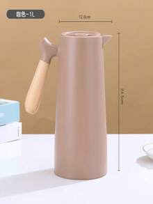 北欧保温咖啡茶瓶木柄 1 升罐 - 紫紅色 - 查看 3