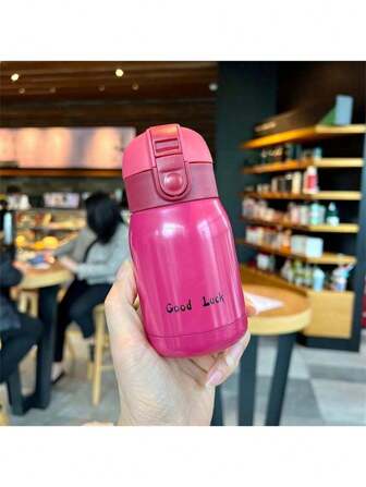 1 pieza, Taza de vacío mini afortunada de 200ml, botella de vacío de acero inoxidable, taza de café, botella de aislamiento para viajes, botella de agua de aislamiento de acero inoxidable, taza de aislamiento para viajes, bebidas frías y calientes, bebidas de verano e invierno, regalo de vuelta a la escuela