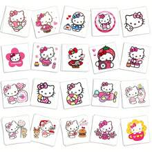 20 件生日派对用品、小猫派对礼物假纹身贴纸、生日装饰派对游戏活动奖励礼物 - 彩色 - 查看 3