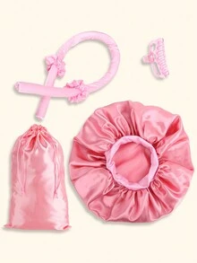 DeeJey Bộ 3 sản phẩm tạo kiểu tóc 1 que uốn tóc không dùng nhiệt - Máy uốn tóc không dùng nhiệt để ngủ - Que uốn tóc xốp để làm tóc - Dụng cụ chăm sóc tóc qua đêm 1 túi đựng bằng vải sa tanh 1 mũ trùm đầu bằng vải sa tanh co giãn khi ngủ - Nhiều màu - Xem 6