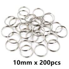 50-200 stuks Diameter 5-20mm Open Jump Rings Dubbele Lussen Goud Zilver Kleur Split Ringen Connectoren Voor Sieraden Maken Benodigdheden DIY Accessoires
