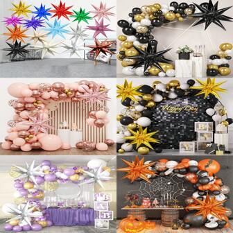 1 set da 13 pezzi, 39 pezzi da 18 pollici e 26 pollici, palloncini a stella esplosiva fai da te, adatti per feste di compleanno, fidanzamenti, matrimoni, celebrazioni di laurea, festival, feste di Capodanno, Natale, carnevale, cerimonie di apertura, decorazioni per la casa, palloncini a forma di goccia d'acqua, forniture per feste