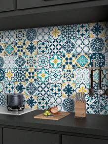 1 Cuộn Trang trí nhà bếp phong cách Bohemian cổ điển, chống thấm nước và dầu, dễ lau chùi và chịu nhiệt độ cao, bóc ra và dán lại, có thể dán vào phòng khách, phòng ngủ, trang trí cải tạo nhà bếp và phòng tắm, 11,81X47,24 inch/11,81*94,49 inch/11,81*141,73 inch, Nhãn dán, Decal dán tường, Decal dán vinyl để trang trí nhà cửa, vật dụng trang trí mùa xuân làm mới ngôi nhà của bạn, Miếng dán trang trí Rama - Nhiều màu - Xem 3