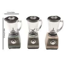 2 piezas/Set de electrodomésticos de cocina en miniatura - Cafetera y licuadora realistas, accesorios para casa de muñecas, para mayores de 14 años - Multicolor - Ver 4