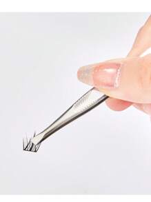 Stainless Steel Eyebrow Tweezers - Straight & Angled Brow Tweezers, Grooming Tool For Men & Women, Facial Hair Removal, Nose Hair, Armpit Hair - Multicolor - View 8