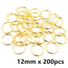 50-200 stuks Diameter 5-20mm Open Jump Rings Dubbele Lussen Goud Zilver Kleur Split Ringen Connectoren Voor Sieraden Maken Benodigdheden DIY Accessoires