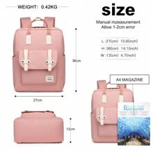 KONO Sac à Dos Léger Unisexe pour Femmes - Sac d'École Polyvalent pour Ordinateur Portable 13", Sac à Dos de Collège et Sac à Dos de Voyage