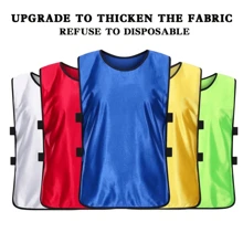 6pcs Unisex Athletic Jerseys, Durable Football/Soccer Practice Vests Team Sports Racerback Undershirts - Multicolor - View 1
