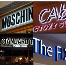 20 件装 LED 广告灯 DC12V 2835 SMD 模组发光字模组条形灯防水装饰背光适用于灯箱字母店铺店面广告招牌带胶带背面