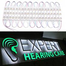 20 件装 LED 广告灯 DC12V 2835 SMD 模组发光字模组条形灯防水装饰背光适用于灯箱字母店铺店面广告招牌带胶带背面