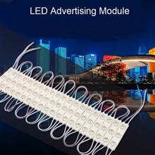 20 件装 LED 广告灯 DC12V 2835 SMD 模组发光字模组条形灯防水装饰背光适用于灯箱字母店铺店面广告招牌带胶带背面