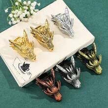 1 件装复古龙头书夹阅读笔记金属回形针朋克文具页面标记学习工具用品送朋友老师 - 均碼 - 查看 6