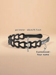 定制个性化英文名字发夹，母亲节/情人节/生日/周年纪念礼物，送给朋友和家人，圣诞礼物，婚礼发饰 - 款式1 - 查看 2