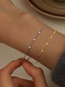 Pulsera de plata de ley 925 con purpurina, pulsera de mariposa para mujeres - Pulsera - Ver 1