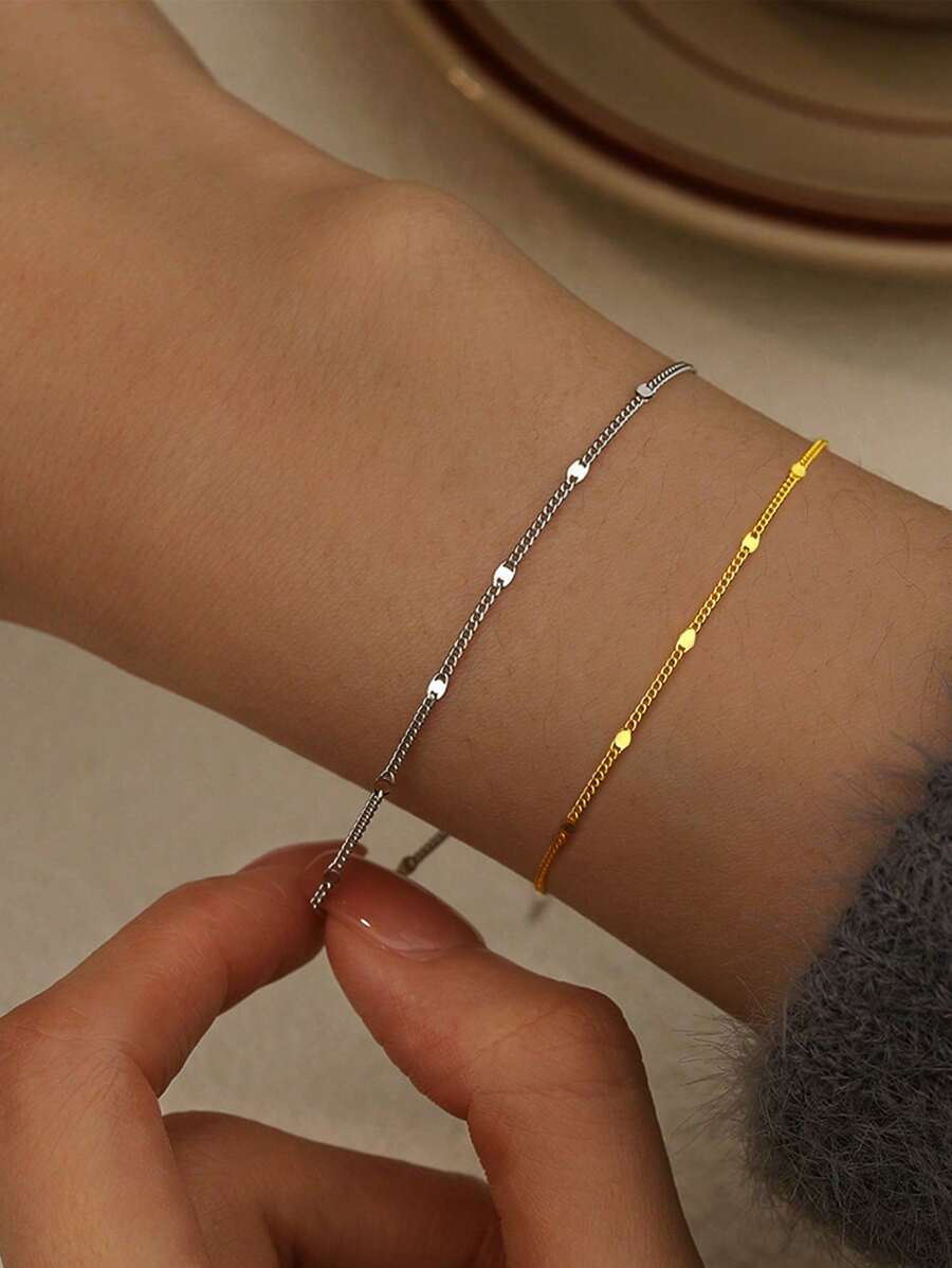 Pulsera de plata de ley 925 con purpurina, pulsera de mariposa para mujeres - Pulsera - Ver 1