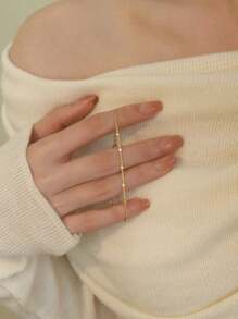 Pulsera de plata de ley 925 con purpurina, pulsera de mariposa para mujeres - Pulsera - Ver 6