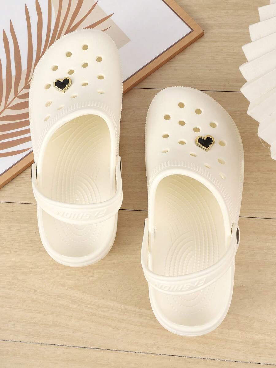 Dép đi biển hở mũi màu trơn thoải mái cho nữ - trắng - Xem 1