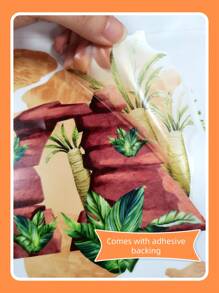 1 set Pegatinas de pared con diseño de volcán, animales y dinosaurios del bosque para decoración de sala de estar, dormitorio, estudio. Decoraciones de primavera, artículos decorativos festivos, regalos de cumpleaños y graduación para renovar su hogar