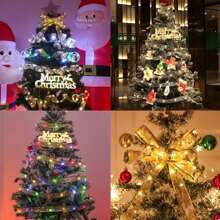 1 st. LED-kerstlintverlichting 39,37/78,74/196,85/393,7 inch zilver/gouden lint met koperdraad, feeënlichtsnoer, kerstboom, decoratief lint, strikken, lampen, op batterijen, voor thuis, tuin, tuin, bruiloft, verjaardag, feest, kerstboom, festivals, nieuwjaarsdecoratie (1/2/5/10 m gouden/zilveren lint; warm wit/wit/kleurrijk licht), kamerdecoratie, kerstdecoratie, kerstverlichting, slaapkamerdecoratie, woondecoratie, feestdecoratie, vakantie, festival, kerstcadeau, Thanksgiving, kerstboomdecoratie, ornamenten
