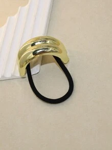 Dây buộc tóc bằng hợp kim co giãn hình học cổ điển, dây buộc tóc bằng kim loại thông thường, phụ kiện cho mọi mùa, dây buộc tóc đuôi ngựa - Nhiều màu - Xem 6