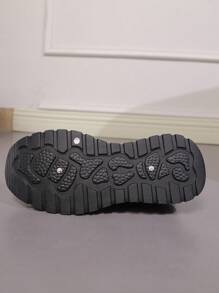 Men's New Autumn/Winter Soft Bottom Casual Sports Shoes, Outdoor Anti-Slip Wear-Resistant Hiking Shoes - Black - View 7