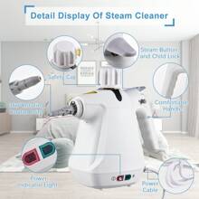 Handheld Steam Cleaner, Portable Steamer With 10 Pcs Accessories, Multi-Purpose Steamer For Home Use, Steamer For Cleaning Floor, Upholstery, Grout And Car