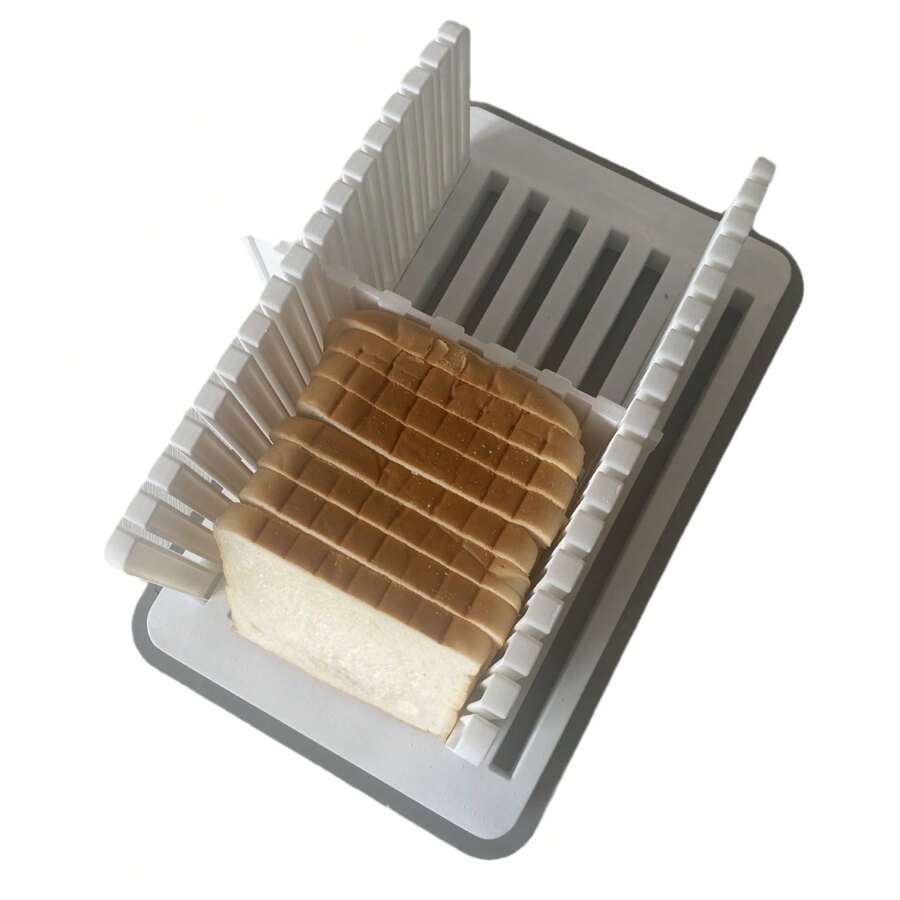 Bread Slicer For Homemade Bread, Compactable And Adjustable Bread