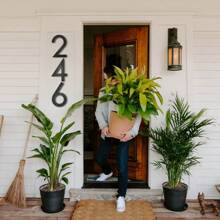 10 Inches, Floating Metal Modern House Number, Stainless Steel Texture Party Decoration Number, Outdoor Address Sign, Garden Gate And Mailbox Decoration Number,With Installation Kit - Multicolor - View 4