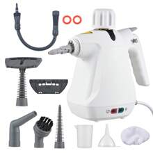 Handheld Steam Cleaner, Portable Steamer With 10 Pcs Accessories, Multi-Purpose Steamer For Home Use, Steamer For Cleaning Floor, Upholstery, Grout And Car