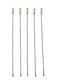 5 chiếc móc chìa khóa bằng dây thép thích hợp cho du lịch, công việc, lưu trữ và sắp xếp, móc chìa khóa có thẻ treo, đa năng, chống thất lạc và phụ kiện túi xách làm quà tặng cho phụ nữ - Bạc - Xem 3