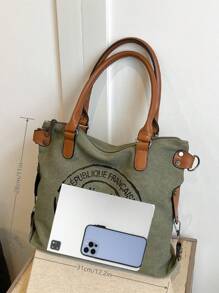 Grand sac fourre-tout polyvalent, sac bandoulière mode pour étudiants, travail, déplacement, grand sac d'école avec compartiments multiples, parfait pour la plage, l'école, le travail et l'usage quotidien, sac d'école et sac à dos pour femmes ou étudiants, sac d'école, sac à main d'école, sac à dos d'école, sacs de rentrée scolaire, léger, portable, pliable, classique casual, convient aux adolescentes, aux femmes, aux étudiantes, aux enseignants, parfait pour la rentrée, le premier jour d'école