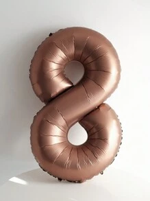 Bóng bay nhôm hình số màu cà phê cỡ lớn 40 inch, thích hợp cho trang trí nền sinh nhật, kỷ niệm, Giáng sinh - Cà phê nâu - Xem 18