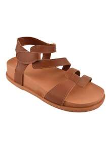 Women's Comfortable Papete Sandal - 駝色 - 查看 3