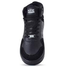 Women's Sneakers High-Top Bootie Comfortable For Gym Everyday Soft - 黑色 - 查看 4