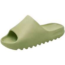 Ultra-Soft Pillow Slides Slippers Lightweight Thickened Quick-Drying Shower Shoes For Men Women Non-Slip Casual Home Pillow Slides Platform Slide Sandals For Indoor And Outdoor - Green - View 2