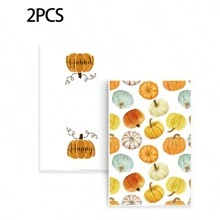 منشفة يد مخصصة للمطبخ 2قطعة للخريف، منشفة غسيل أطباق المطبخ ذات اليküربة الملونة، منشفة يد للحمام، منشفة يد لعيد الشكر وعيد الهالوين - متعدد الألوان - مشاهدة 9