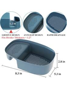 1pc Sink Drain Strainer Basket - Kitchen Hanging Sink Drain Basket For Wash Vegetables Fruits And Filter Kitchen Food Scraps Catcher - Multicolor - View 8